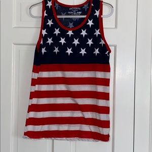 American flag muscle t-shirt
